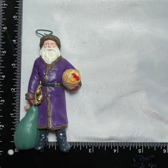 Hallmark Ornament Merry Olde Santa Christmas Purple - Picture 4 of 4